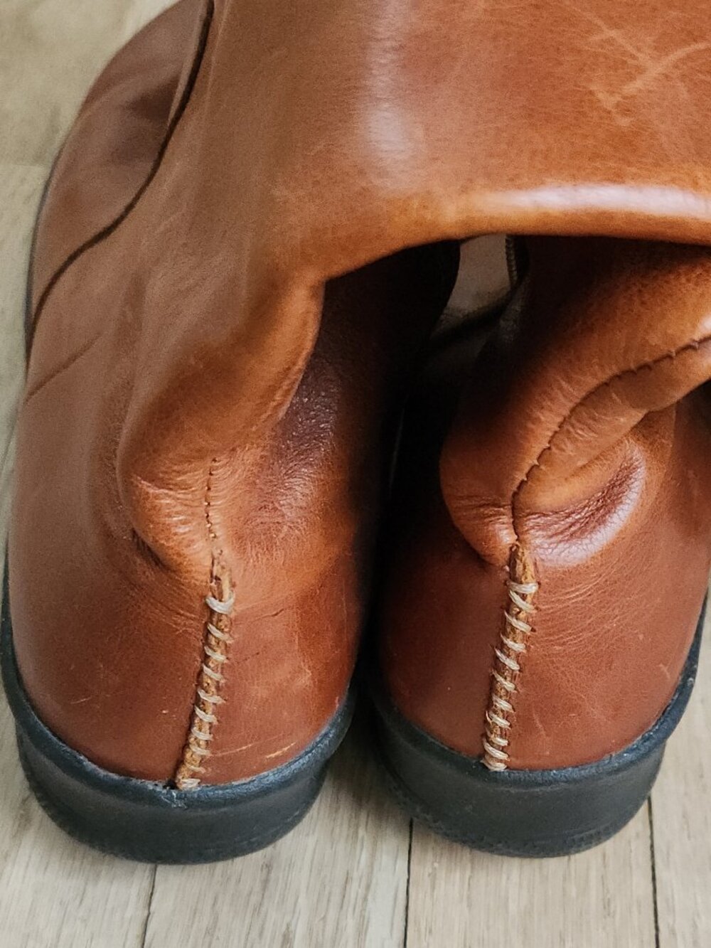 Keen Bern Baby Bern Brown Leather Tall Riding Boots with side buckles Size 9 - Picture 3 of 6